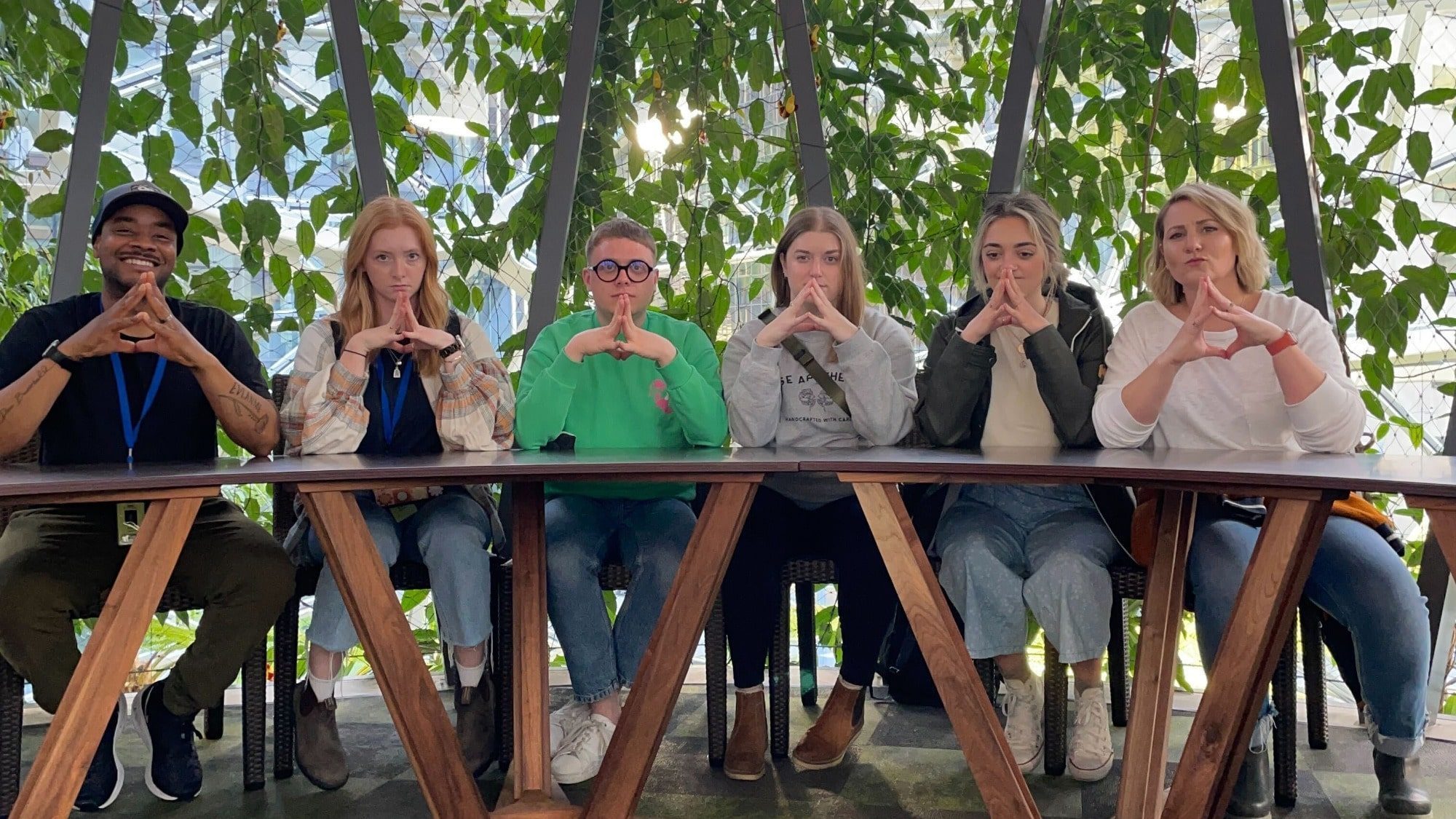 Fearey employees often get together to socialize, but are not required to be in an office