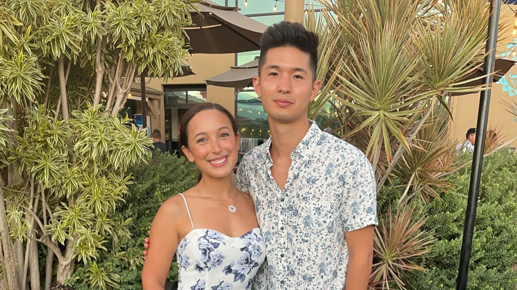 Entrepreneur Norman Wu, right, with his wife, Rachel Barrnecut.